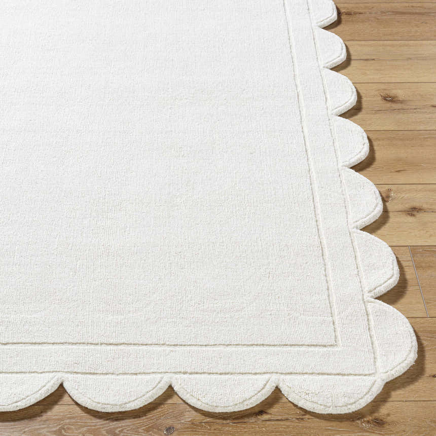 Made to Order Custom Size Uhuro White Geometric Area Rug