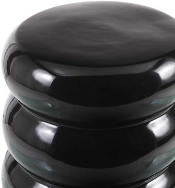 Makumbako Black Outdoor End Table