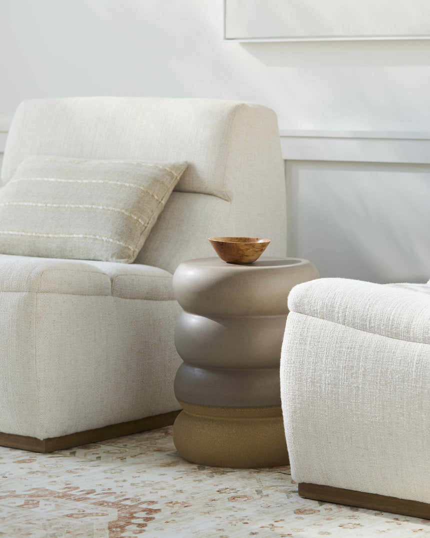 Makumbako Dark Red End Table