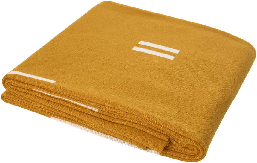 Mustard Modern Modern Cotton Textiles Throw for versatile home styling