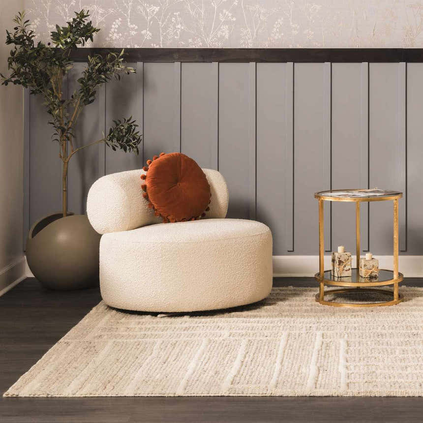 Matanog Rust Round Throw Pillow - Clearance