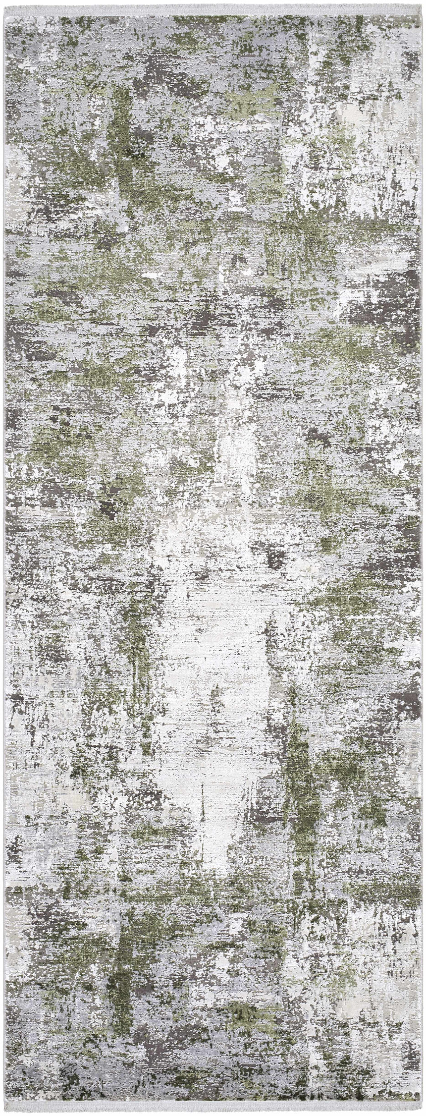 Magni Luxury Fringed Faux Silk Rug