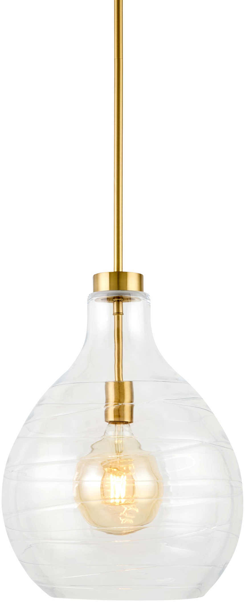 Montbazin Metallic - Brass Pendant