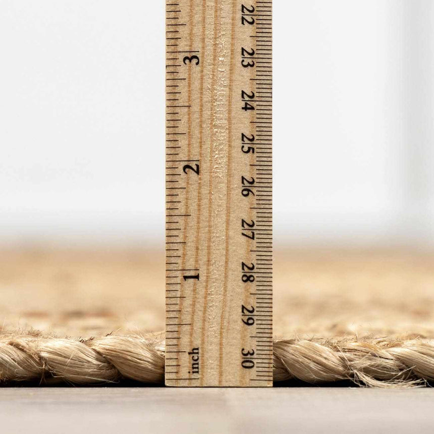 Made to Order Custom Size Tan Shippagan Jute Braided Area Rug