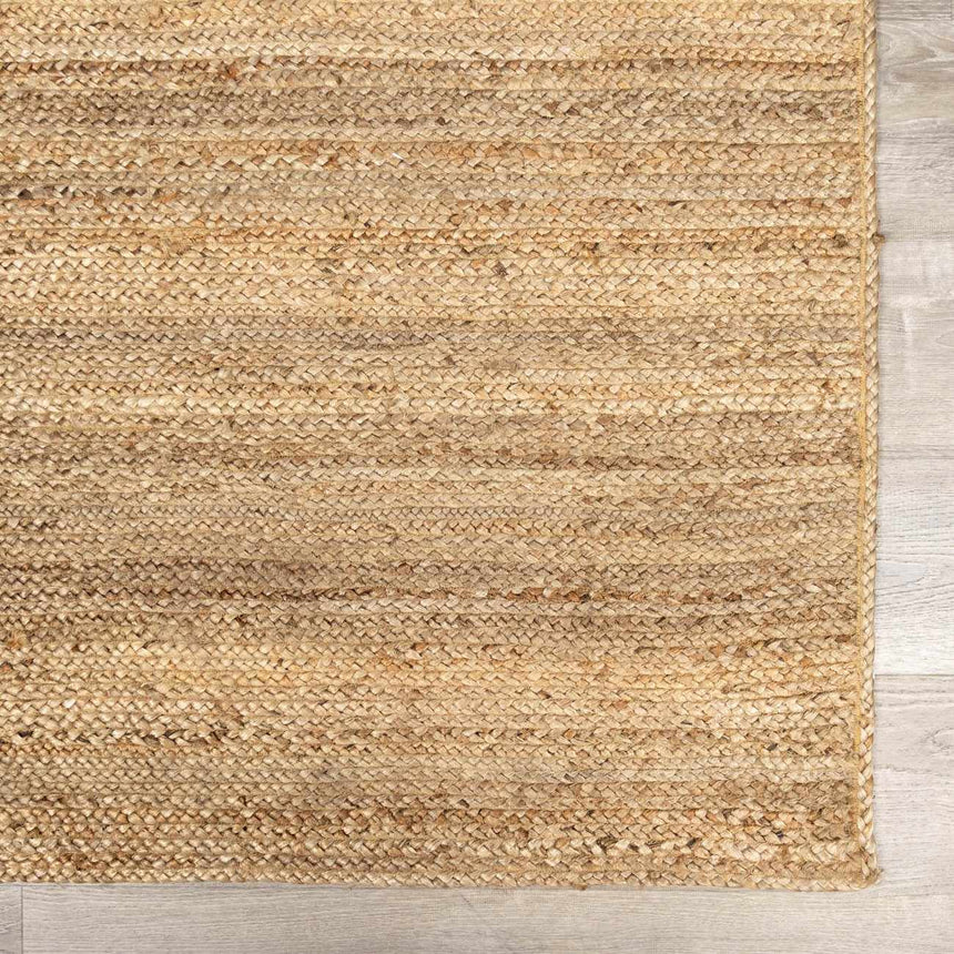 Made to Order Custom Size Tan Shippagan Jute Braided Area Rug