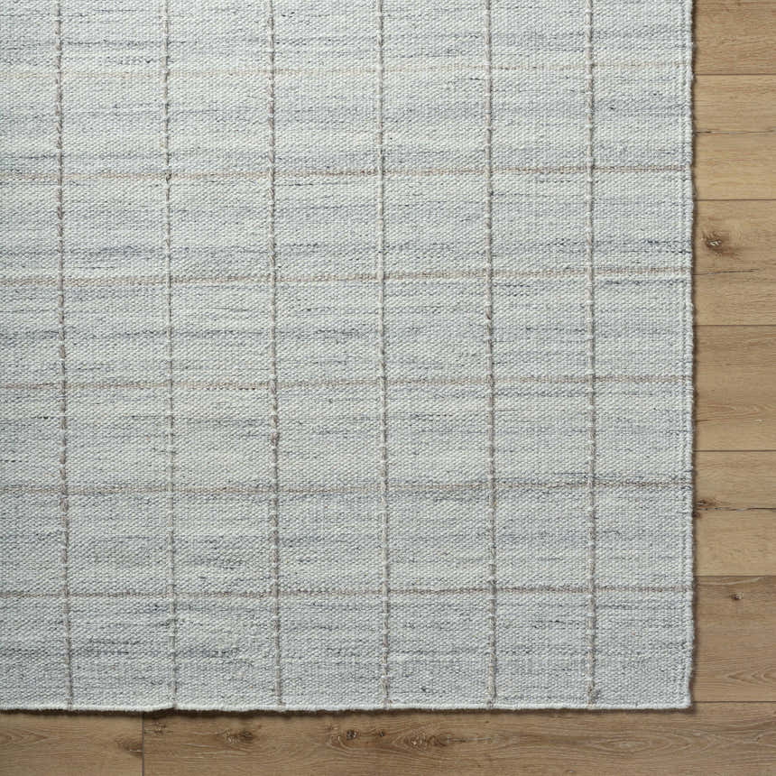 Made to Order Custom Size Nissa Light Gray Checkered Area Rug