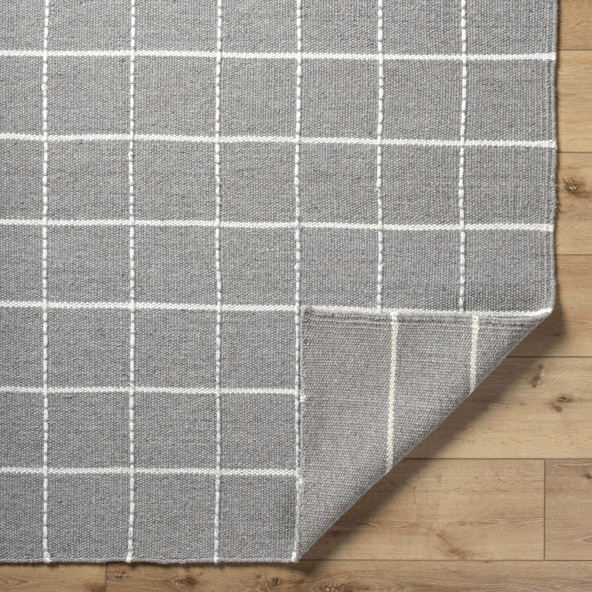 Made to Order Custom Size Nissa Gray Checkered Area Rug