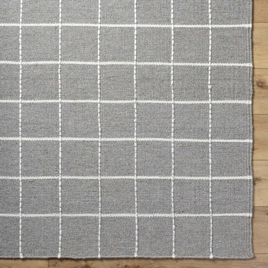 Made to Order Custom Size Nissa Gray Checkered Area Rug