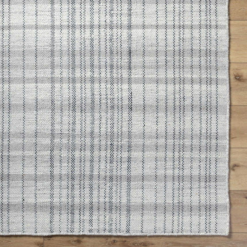 Sample Nissa Blue Gray Checkered Area Rug - Clearance