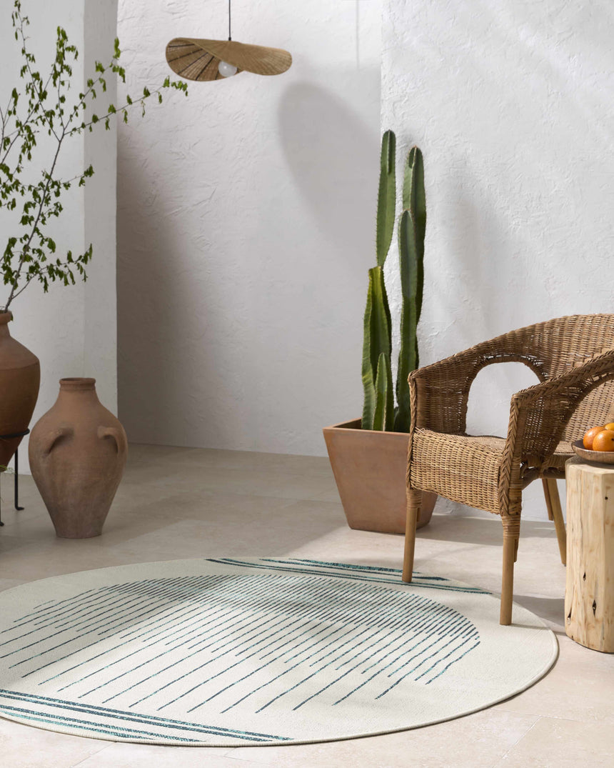 Nabil Slate Blue Area Rug - Clearance