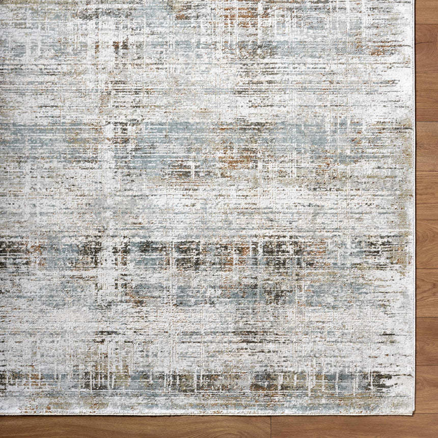Neron Blue Gray Abstract Rug