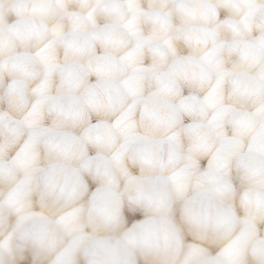 Rockfish Ivory Premium Hand Woven Wool Rug