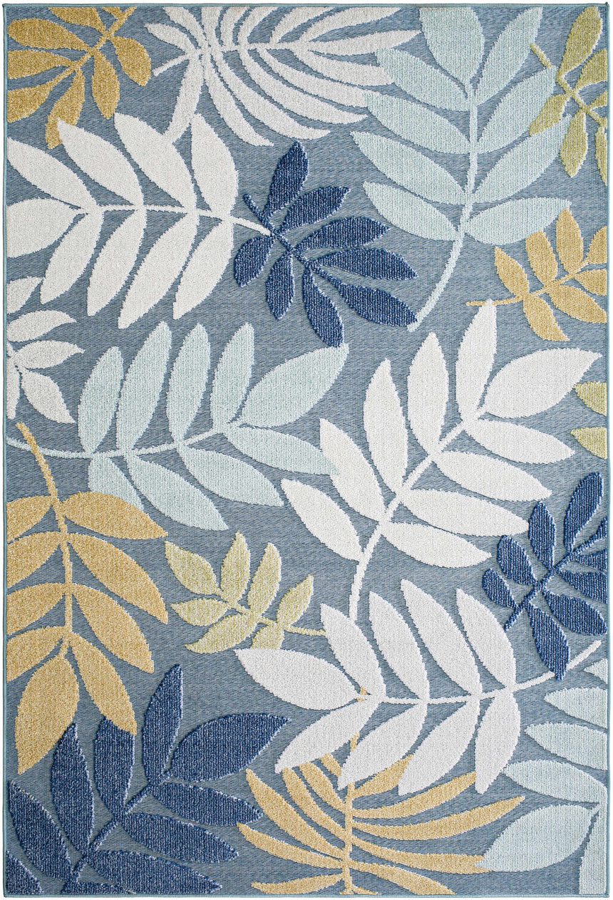 Nasha Pale Blue Area Rug - Clearance