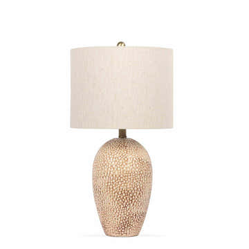Napoles Beige Ceramic Textured Table Lamp