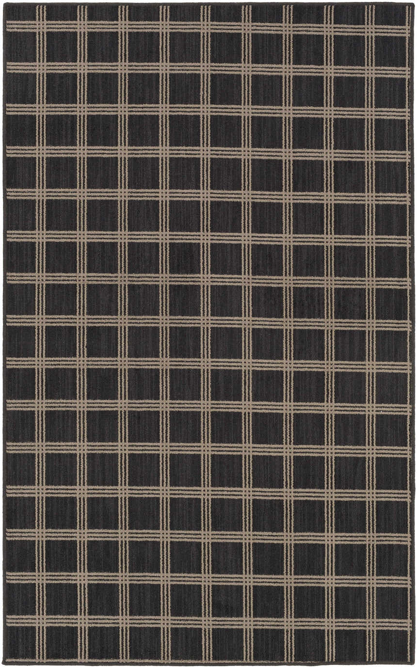 Sample Custom Size Oretha Charcoal Checkered Rug