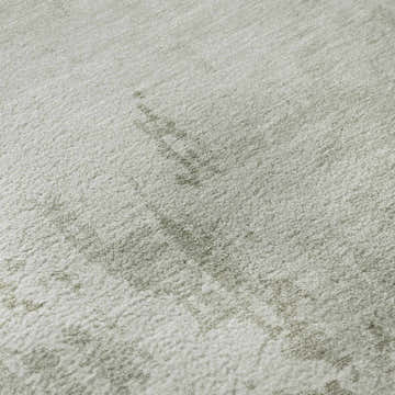 Close-up of the Dalyn Pacifica PA11 Linen Washable Area Rug, showing its beige, ivory, and chestnut textured design.