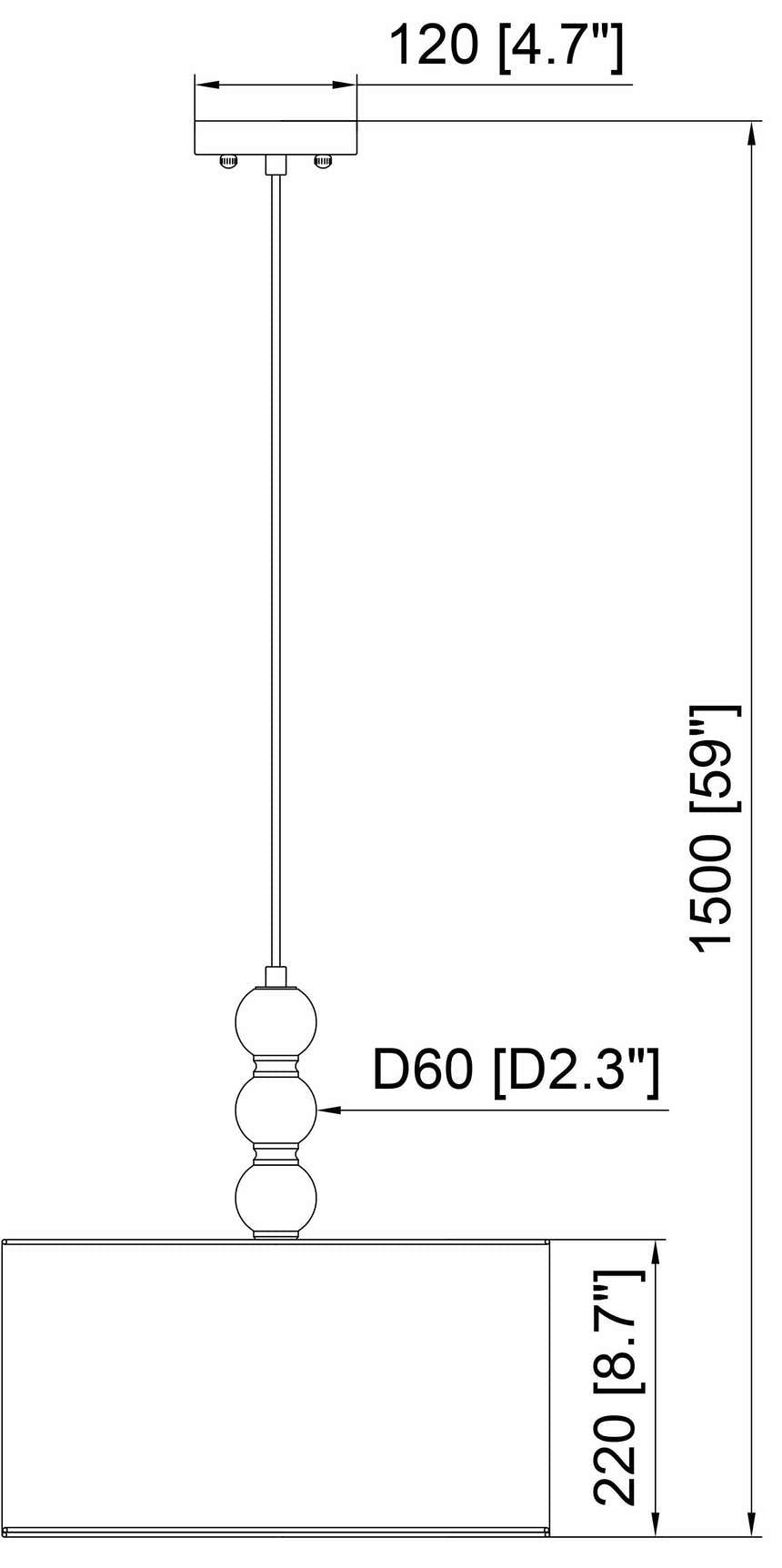 Perosillo Beige Pendant