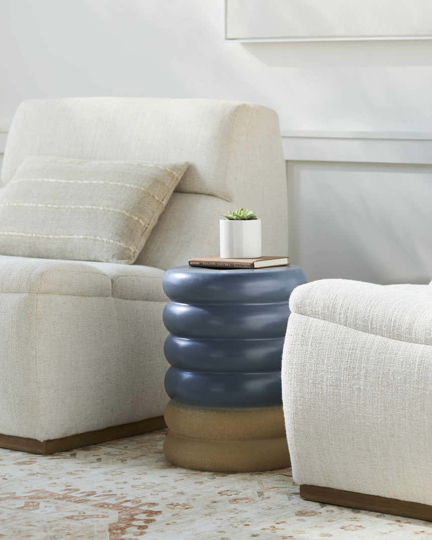 Pianopoli Blue Outdoor End Table