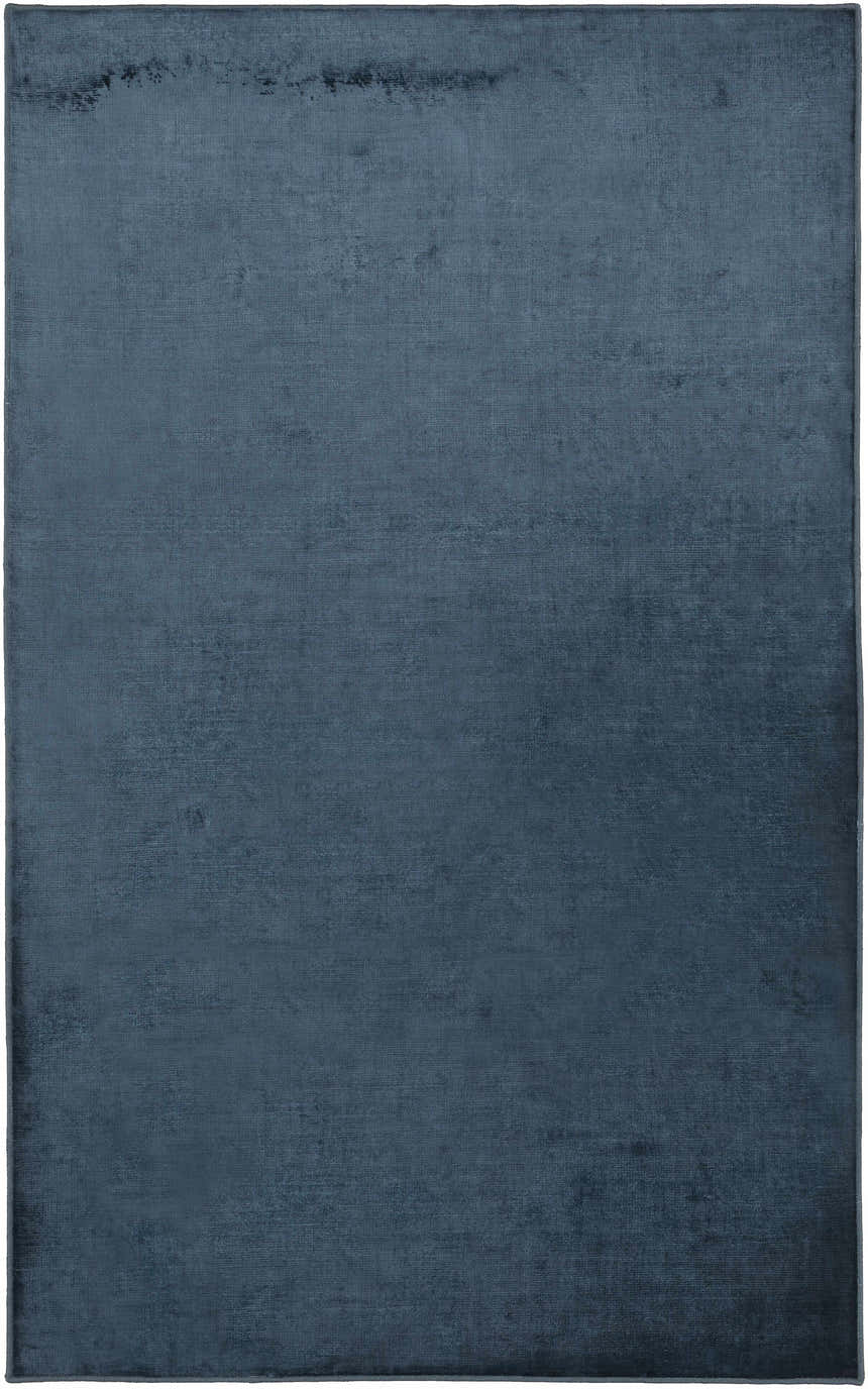 Pamela Dark Blue Hand Loomed Cut and Sew Custom Rug