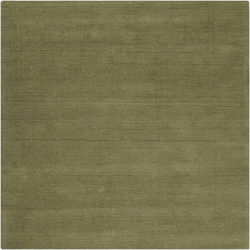 Made to Order Custom Size Brockton Solid Wool Sage Green Area Rug