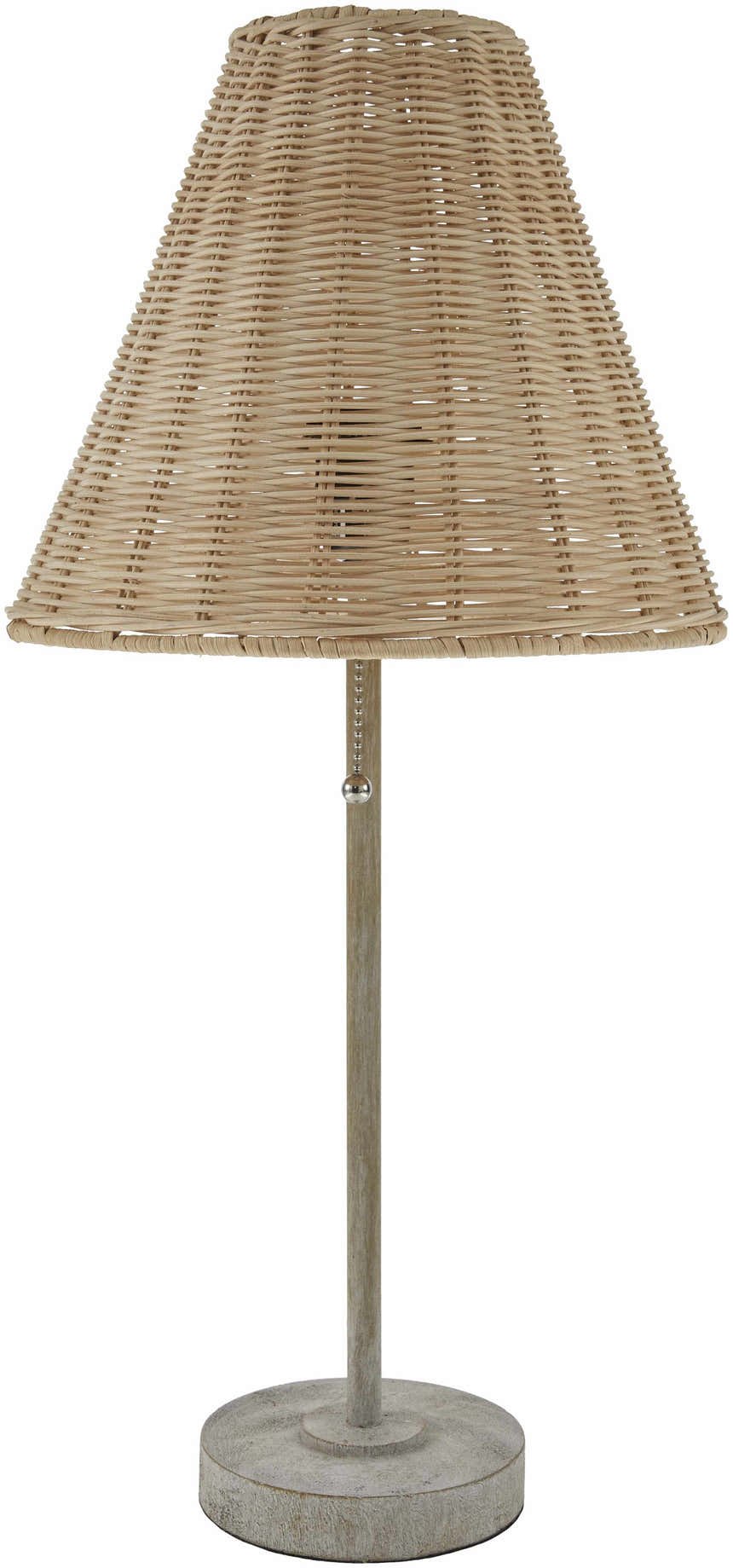 Panettieri Light Gray Rattan Table Lamp