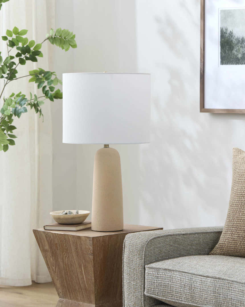 Wielsbeke Beige Table Lamp