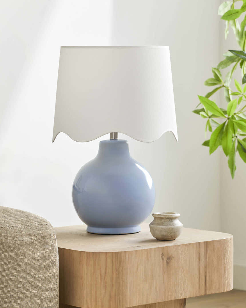 Pojezerje Blue & White Table Lamp