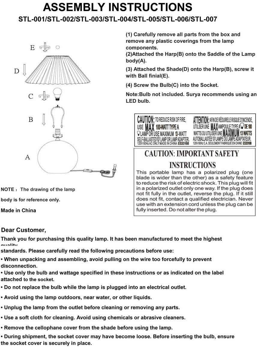 Policarpa White Table Lamp