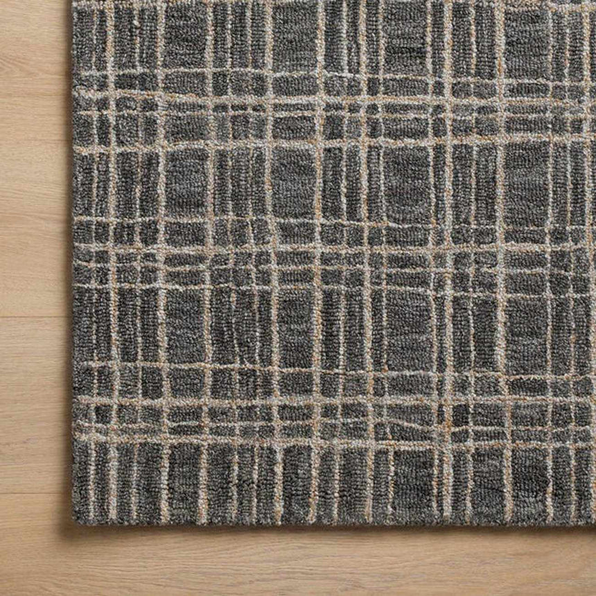 Loloi Polly POL-11 Graphite/Pebble Wool Rug