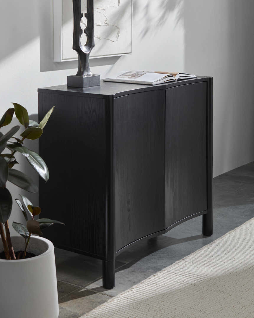 Portofino Black Cabinet