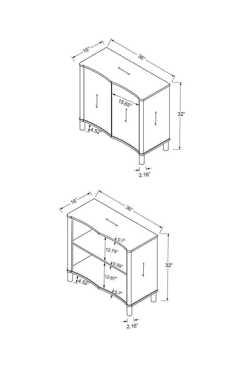 Portofino Black Cabinet
