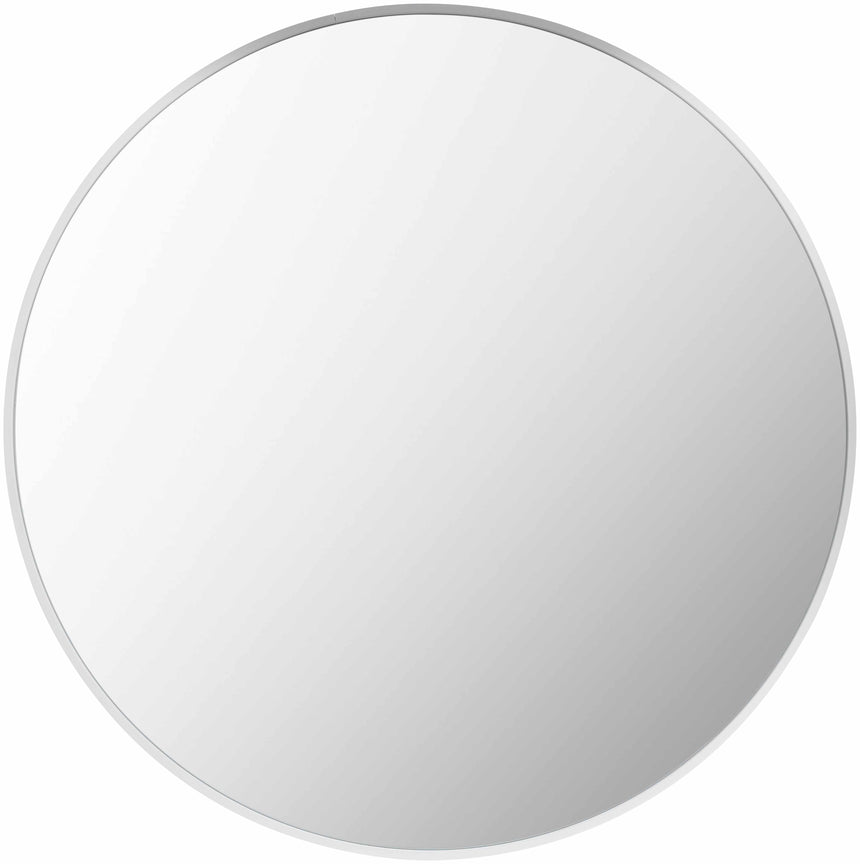 Pontalina Round White Mirror