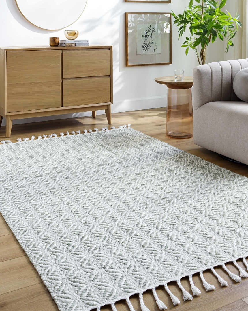 Made to Order Custom Size Anelia Sage Area Rug