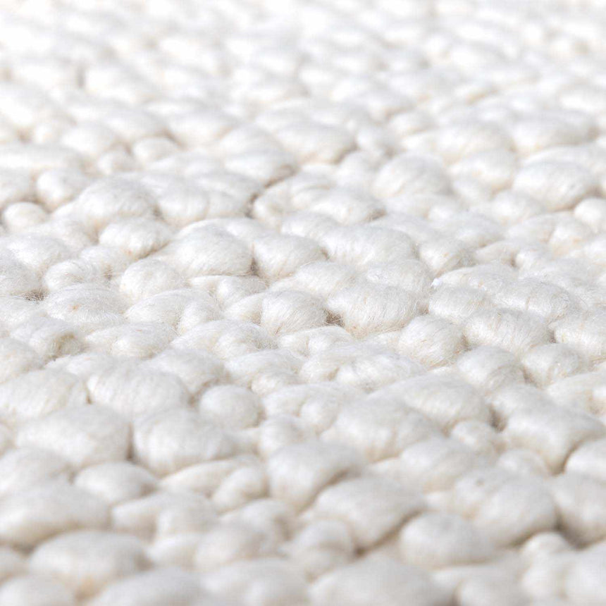 Rockfish Ivory Premium Hand Woven Wool Rug