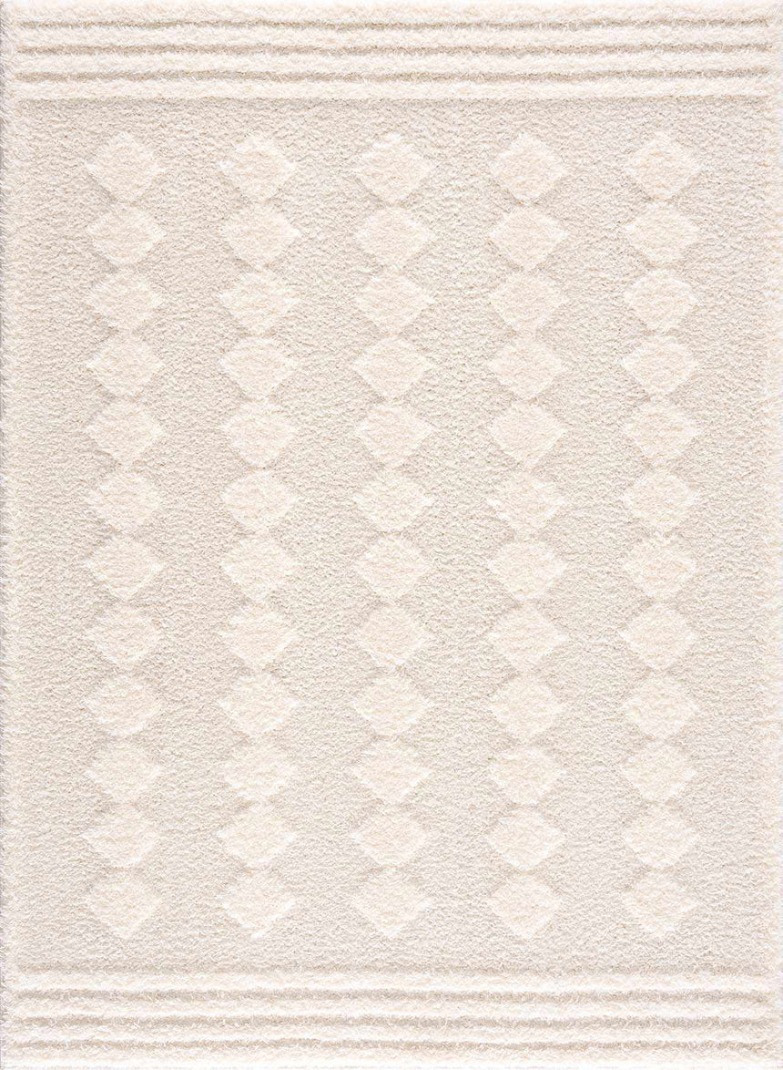 Hija Cream High-Low Area Rug