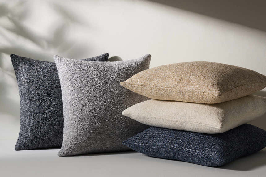 Ronit Light Slate Throw Pillow