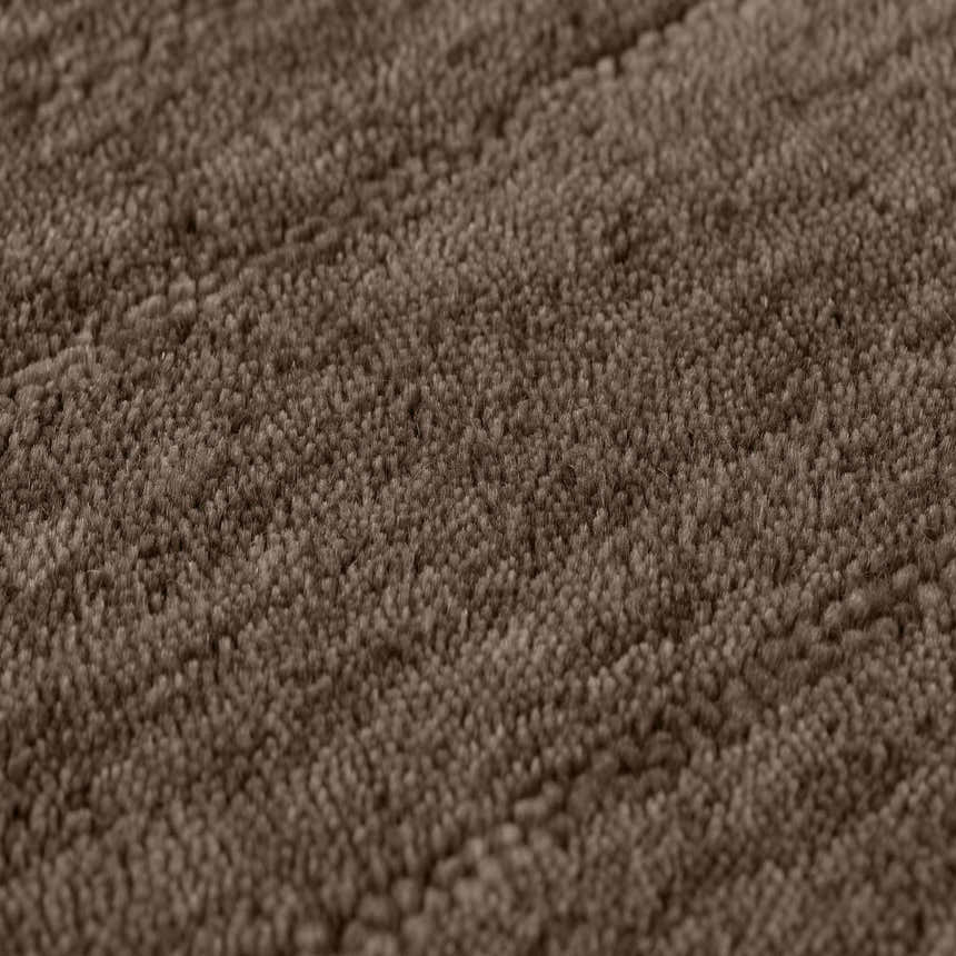 Close up of the textured, hand-loomed Dalyn Rafia RF100 Chocolate Area Rug.