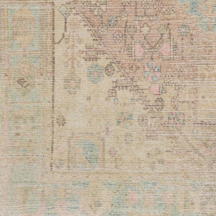 Sample Rickinghall Peach&Sage Medallion Beige Rug - Clearance