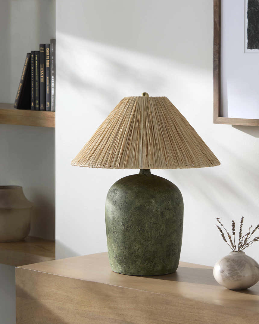 Renswoude Green Table Lamp