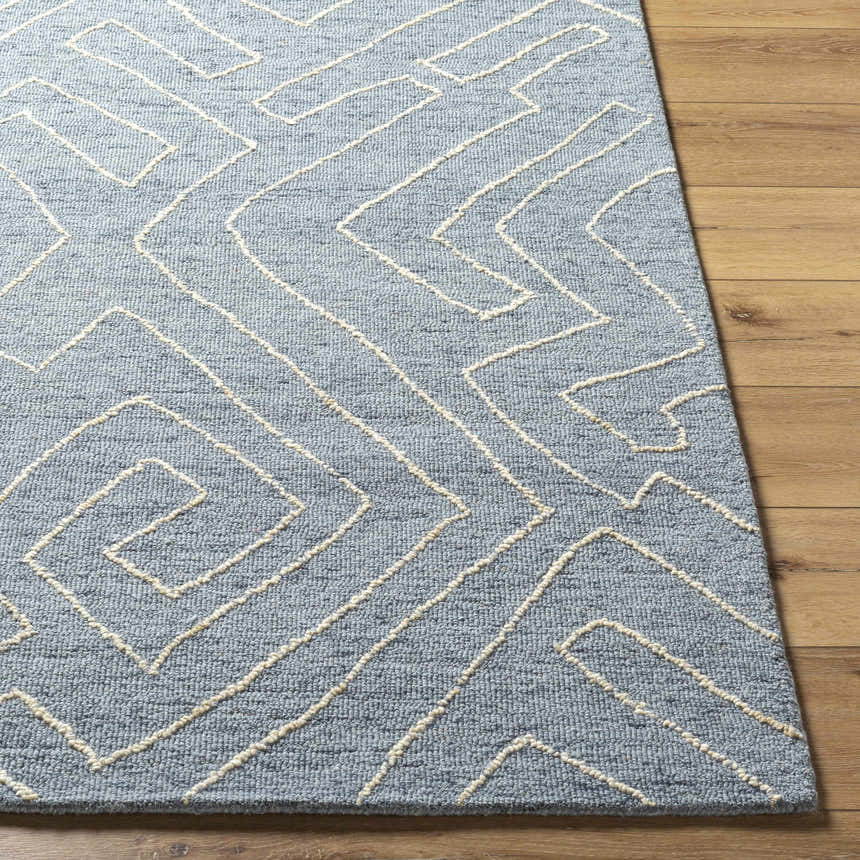 Made to Order Custom Size Raffi Slate Blue Area Rug
