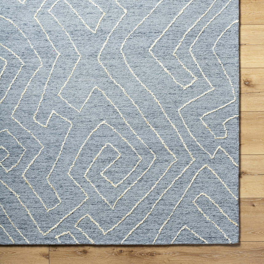 Made to Order Custom Size Raffi Slate Blue Area Rug