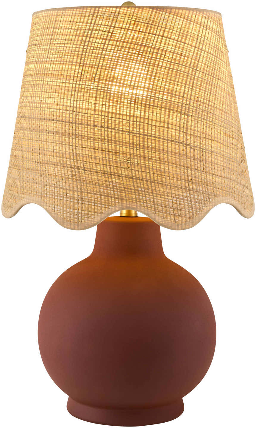 Ranshofen Dark Red Table Lamp