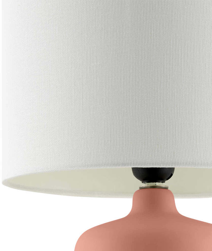 Rolleville Brick Red Table Lamp