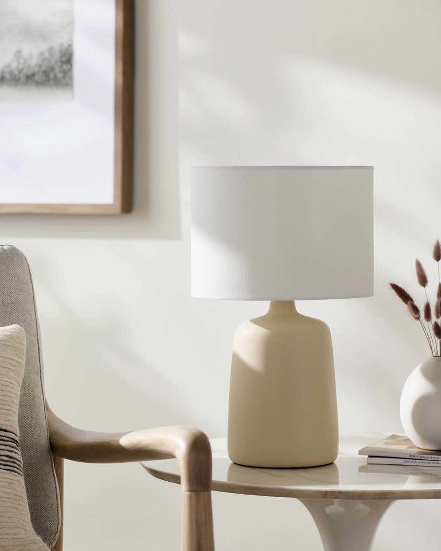 Rolleville Cream Table Lamp