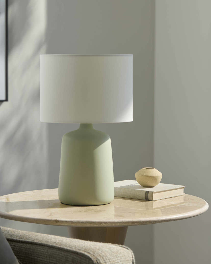 Rolleville Green Table Lamp