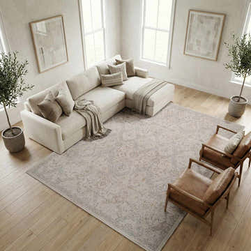 Almaas Cream Thick Luxe Area Rug