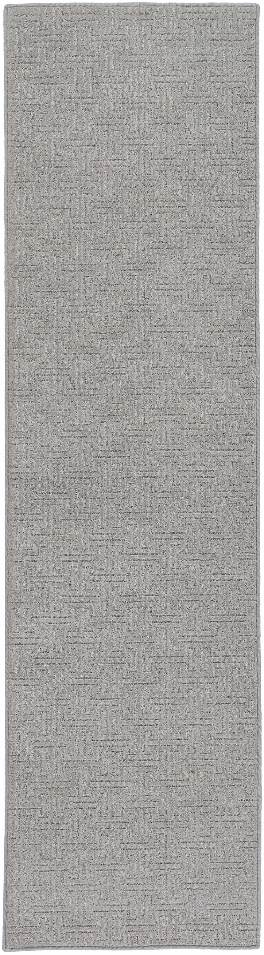Chandler Light Gray Cut and Sew Custom Runner Rug