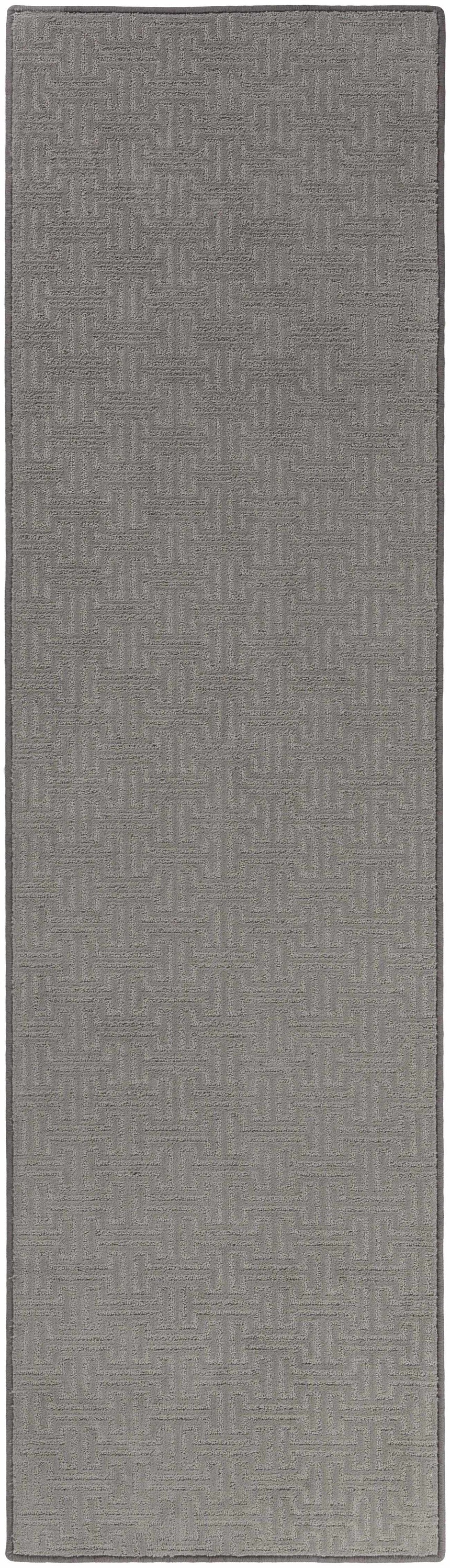 Chandler Dark Gray Cut and Sew Custom Runner Rug