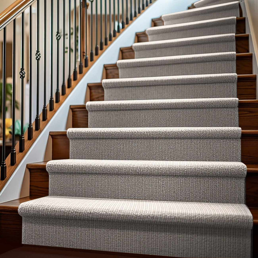 Gaze Beige Cut and Sew Custom Runner Rug