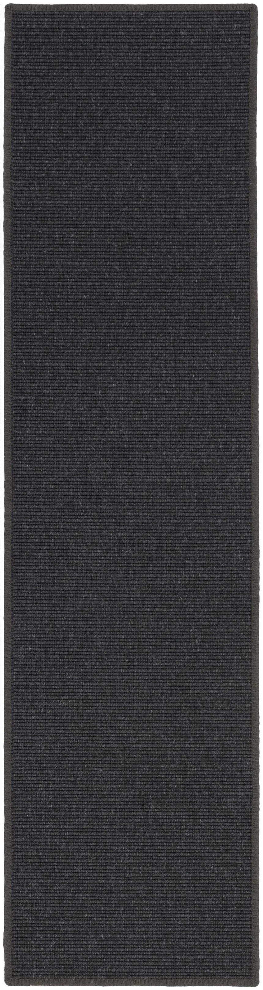 Gaze Black Cut and Sew Custom Runner Rug